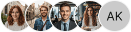 Multiple investor profile avatars on Magnet Equihold trading review block